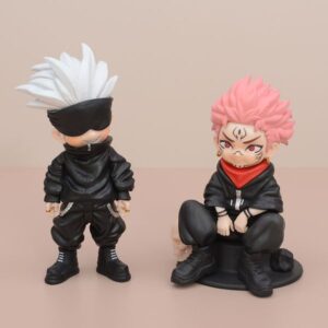 Mô Hình Satoru Gojo, Sukuna Chibi Bản Q Ngồi| Mô Hình Jujutsu Kaisen