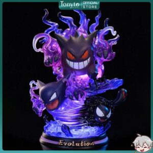 [CÓ LED] Mô Hình Pokemon Gengar Tiến Hóa Các Cấp Cao 25cm Fullbox | Mô Hình Bóng Ma Gengar