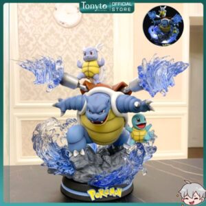 [ĐẾ LED] Mô Hình Rùa Jenny Tiến Hóa Các Cấp Cao 25cm Fullbox | Mô Hình Pokemon