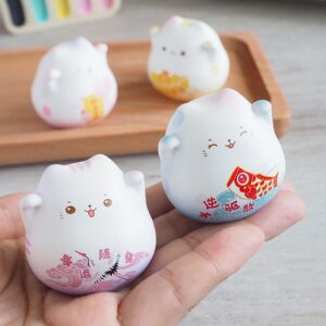 Mèo Thần Tài Mini May Mắn, Dễ Thương, Dùng Để Trang Trí Tiểu Cảnh