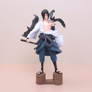 Mô Hình Sasuke Bộc Phát Quyền Ấn Cùng 2 Quạ