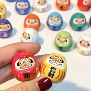 [1 Hộp 4 Bé Nhỏ] Mô Hình Blindbox Pray Dharma Hổ Béo Mini Cầu Phúc May Mắn