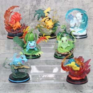 Mô Hình Pokemon Fullbox - Mô Hình Nhân Vật Pikachu, Ivysaur, Bulbasaur, Totodile, Chikorita - Mã POK011