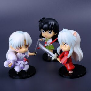 Mô Hình Khuyển Dạ Xoa, Seshomaru, Kagome Phiên Bản Người Và Bán Yêu - Mô Hình Inuyasha Làm Quà Tặng, Quà Lưu Niệm