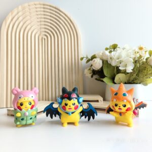 Mô Hình Pikachu Cosplay Biến Hình Siêu Đáng Yêu - Mô Hình Pokemon Trang Trí, Làm Quà Tặng
