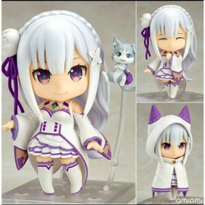 Mô Hình Nendoroid Nhân Vật Emilia Siêu Dễ Thương - Mô Hình Anime Nữ Re:Zero