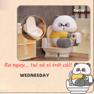 Set 6 Mô Hình Gấu Trúc Panda Cute - Blindbox ToyCity MR.PA Working Week