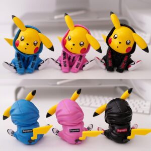 Mô Hình Pikachu Cute Mặc Đồ HipHop Siêu Đáng Yêu - Mô Hình Pokemon Trang Trí, Làm Quà Tặng