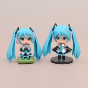Set 6 Mô Hình Hatsune Miku Nghệ Sĩ Âm Nhạc Chibi - Mô Hình Anime Nữ Cute