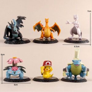 Mô Hình Pokemon Dùng Để Trang Trí, Làm Quà Tặng | Mô Hình Pikachu, Rùa Kameil, Ếch Kỳ Diệu Bulbasaur, Charmander