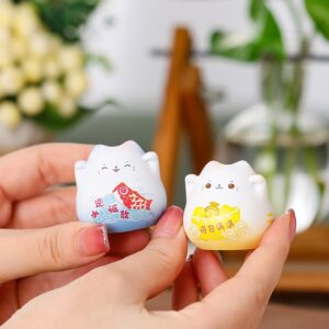Mèo Thần Tài Mini May Mắn, Dễ Thương, Dùng Để Trang Trí Tiểu Cảnh