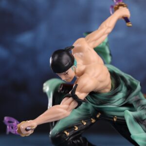 Mô Hình Zoro 300 Thế Giới Cầm Tam Kiếm, Có 2 Đầu Thay Đổi Được 28cm - Mô Hình One Piece FullBox