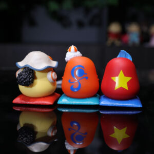 Mô Hình One Piece Băng Mũ Rơm Chibi Cosplay Daruma