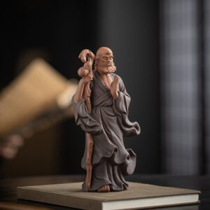 Tượng Đạt Ma Sư Tổ 19cm Bằng Gốm Sứ - Decor Phong Thủy An Yên