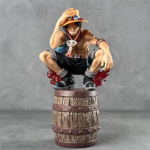 Mô hình Ace Hỏa Quyền Giơ Tay Ngồi Trên Thùng Gỗ Siêu Ngầu - Mô Hình One Piece