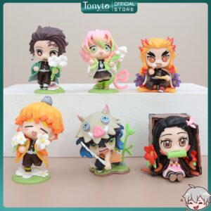 Set 6 Mô Hình Kimetsu no Yaiba Chibi Nhân Vật Chính