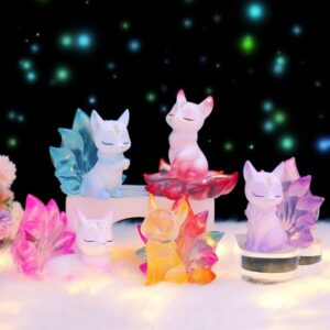 Mô Hình Blind Box Cửu Vĩ Hồ Cáo 9 Đuôi Làm Quà Tặng, Trang Trí