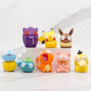 Set 8 Mô Hình Pokemon Ngáo Đáng Yêu - Mô Hình Decor Trang Trí, Làm Quà Tặng
