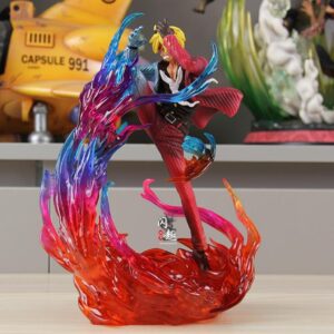 Mô Hình One Piece Sanji Cú Đá Lửa Đế Có Đèn Led 23cm