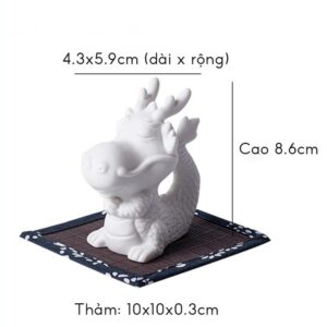 Tượng Rồng Ngồi Thiền Để Bàn | Trang Trí Bàn Làm Việc, Phòng Ngủ, Phòng Khách, Tiểu Cảnh, Làm Quà Tặng