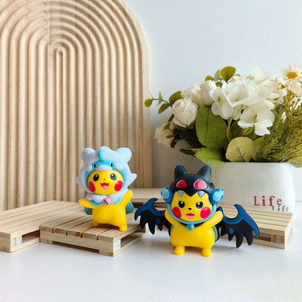 Mô Hình Pikachu Cosplay Biến Hình Siêu Đáng Yêu - Mô Hình Pokemon Trang Trí, Làm Quà Tặng