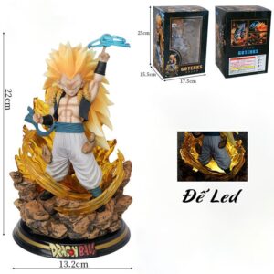 [ĐẾ LED] Mô Hình Son Goku Vegeta Super Saiyan 3 | Mô Hình Dragon Ball