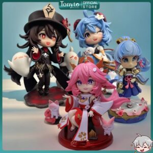 Mô Hình Genshin Impact Chibi Nhân Vật Yae Miko, Hutao, Ganyu