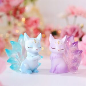 Mô Hình Blind Box Cửu Vĩ Hồ Cáo 9 Đuôi Làm Quà Tặng, Trang Trí
