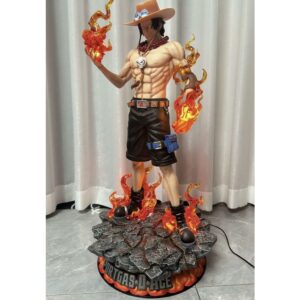 Mô Hình One Piece Portgas D. Ace Hỏa Quyền 70cm Cầm Ngọn Lửa Trên Tay Có LED