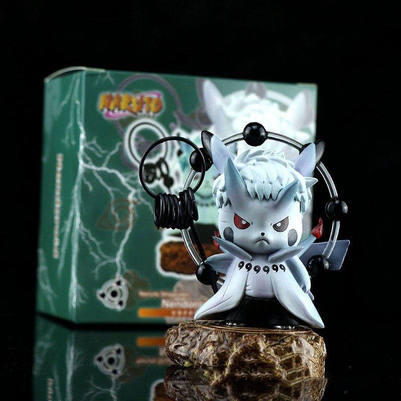 Mô Hình Pikachu Cosplay Naruto, Uchiha Obito, Madara, Pikachu Fullbox | Mô Hình Pokemon, Naruto