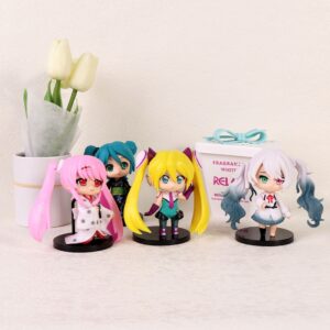 Set 6 Mô Hình Nhân Vật Miku Hatsune Chibi Đáng Yêu