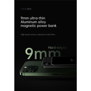 Pin Sạc Dự Phòng Không Dây Từ Tính 10000mAh, Sạc Nhanh PD 20W, Đèn LED Hiển Thị Pin