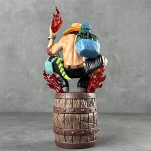 Mô hình Ace Hỏa Quyền Giơ Tay Ngồi Trên Thùng Gỗ Siêu Ngầu - Mô Hình One Piece
