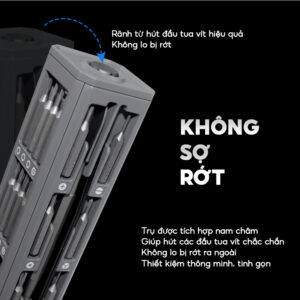 Bộ Tua Vít Gồm 45 Đầu Bằng Thép Dùng Để Sửa Điện Thoại, Laptop, Thiết Bị Điện Tử, Máy Móc
