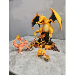 Mô Hình Pokemon Bộ 3 Rồng Lửa Charmander, Charmeleon & Charizard Evolution