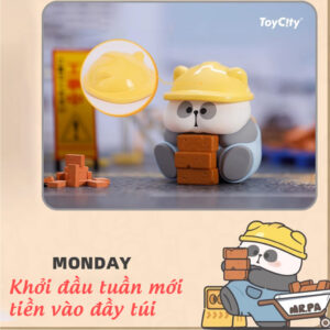 Set 6 Mô Hình Gấu Trúc Panda Cute - Blindbox ToyCity MR.PA Working Week