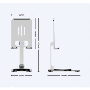Giá Đỡ Điện Thoại, Máy Tính Bảng Xoay 360 Độ Bằng Hộp Kim Nhôm, Chống Trượt, Chịu Nặng Đến 5kg