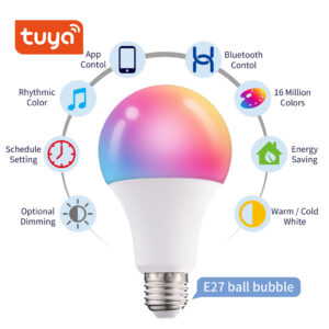 Bóng Đèn LED RGB Điều Khiển Bằng APP, Chế Độ Nháy Theo Nhạc, Hẹn Giờ Tự Tắt