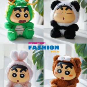 BlindBox Gấu Bông Crayon Shin-Chan Animals Vol.1 Chính Hãng 52TOYS - Móc Khóa Gấu Bông