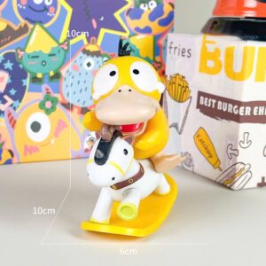 Mô Hình Pokemon Gengar, Psyduck Chibi Cưỡi Ngựa