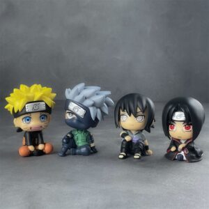 Mô Hình Chibi Naruto, Sasuke, Kakashi, Itachi Đáng Yêu Dùng Trang Trí Bàn Làm Việc, Quà Tặng