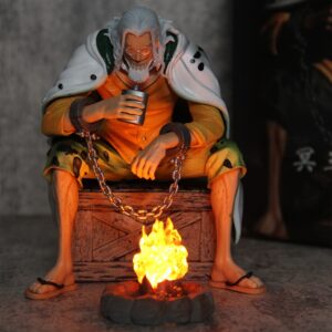 [CÓ LED] Mô Hình Silvers Rayleigh Vua Bóng Tối Ngồi Lửa Trại | Mô Hình One Piece Chất, Siêu Ngầu