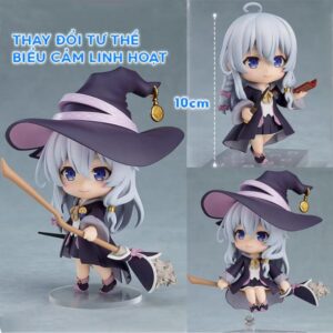 Mô Hình Nhân Vật Phù Thủy Elaina Nendoroid Chibi Cao 10cm - Mô Hình Anime Chibi Nữ Đáng Yêu