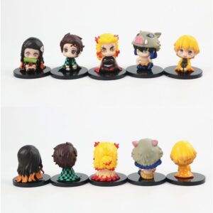 Mô Hình 5 Nhân Vật Kimetsu No Yaiba Thanh Gươm Diệt Quỷ Làm Quà Tặng - Tanjiro, Nezuko, Zenitsu, Inosuke, Kuoujurou