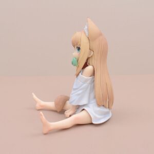 Mô Hình Uchi no Neko ga Onnanoko de Kawaii Ngồi Ngặm Cá - Mô Hình Anime Nữ Cute