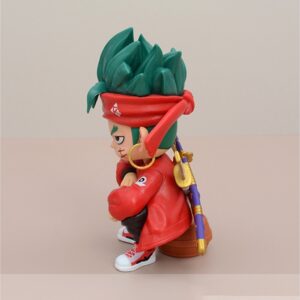 Mô Hình One Piece Luffy Gear 5 & Zoro Chibi Ngồi Trên Thùng Gỗ