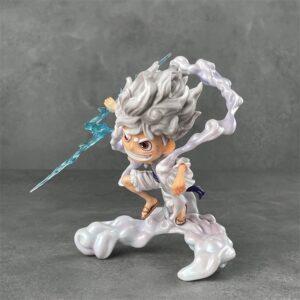 Mô Hình Luffy Gear 5 Ngầu Cầm Tia Sét 16cm - Mô Hình One Piece Chipi