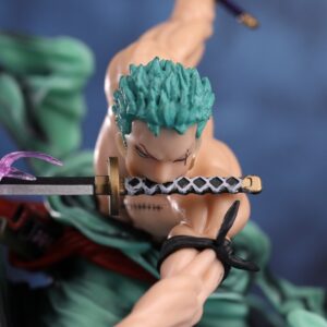 Mô Hình Zoro 300 Thế Giới Cầm Tam Kiếm, Có 2 Đầu Thay Đổi Được 28cm - Mô Hình One Piece FullBox