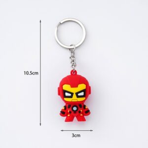 Móc Khóa Nhân Vật Siêu Anh Hùng Cute Captain America, Thor, Hulk, Ironman, Black Panther, Spiderman, Batman, Thanos