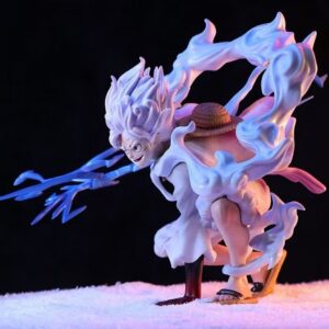 Mô Hình One Piece Luffy Gear 5 Trạng Thái Chiến Đấu Cầm Tia Sét 18cm